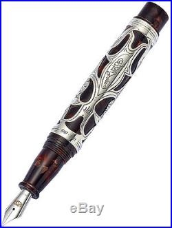 Urso Sholom Aleichem Old Style Sterling Silver Limited Edition Fountain Pen