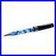 Used_Delta_365_Ballpoint_Pen_Blue_White_Sterling_Silver_Trim_Cracked_Ice_Resin_01_ldf
