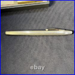 VINTAGE CROSS FOUNTAIN PEN STERLING SILVER 14k Medium NIB AT Personalized