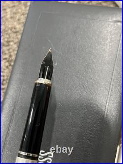 VINTAGE CROSS FOUNTAIN PEN STERLING SILVER 14k Medium NIB AT Personalized