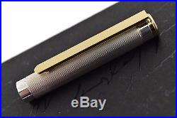 VINTAGE Montblanc Noblesse Oblige Sterling Silver & Gold Fountain Pen M Nib RARE