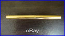 VINTAGE S T DUPONT STERLING SILVER 925 GOLD PLATED FOUNTAIN PEN 18k GOLD NIB