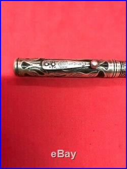VINTAGE WATERMAN IDEAL 414 Sterling Silver Overlay FOUNTAIN PEN Sept 26 1905