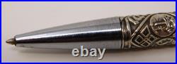 VNTG 6.75 925 Sterling Silver Repousse TRIBES of ISRAEL Ballpoint Desk Pen