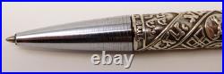 VNTG 6.75 925 Sterling Silver Repousse TRIBES of ISRAEL Ballpoint Desk Pen