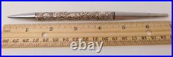 VNTG 6.75 925 Sterling Silver Repousse TRIBES of ISRAEL Ballpoint Desk Pen