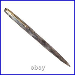 VTG 5.25 Parker Sonnet Cicele Sterling Silver Ballpoint pen France Twist Barrel