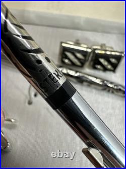 VTG Sterling Silver Inlay Mech. Pencil Pen Comet By Windsor Cufflink Tie Clip