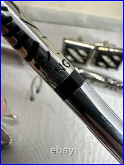 VTG Sterling Silver Inlay Mech. Pencil Pen Comet By Windsor Cufflink Tie Clip