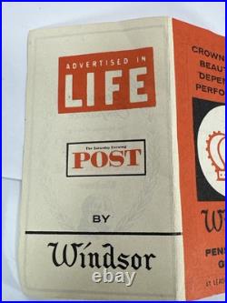 VTG Sterling Silver Inlay Mech. Pencil Pen Comet By Windsor Cufflink Tie Clip