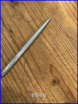 VTG Tiffany & Co Germany Sterling Diamond Pattern Pen Works + Key HolderSterling