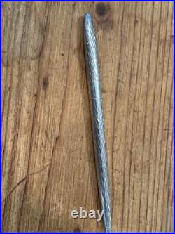 VTG Tiffany & Co Germany Sterling Diamond Pattern Pen Works + Key HolderSterling