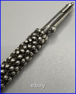 Very RARE. 925 Sterling Silver Designer STANLEY GUESS Multi Tip Skull Pen 144g