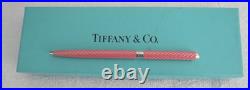 Very Rare Tiffany & Co Sterling Silver & Pink Enamel Pen With Orig. Box/pouch