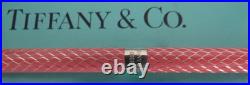 Very Rare Tiffany & Co Sterling Silver & Pink Enamel Pen With Orig. Box/pouch