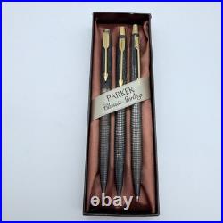 Very Rare Vintage Parker Classic Sterling Silver Ballpoint and 2 Pencils Set