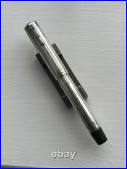 Very Rare Waterman Lady Patricia STERLING SILVER SHERATON LINED Fountain Pen