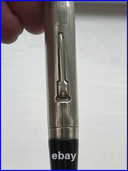 Very Rare Waterman Lady Patricia STERLING SILVER SHERATON LINED Fountain Pen