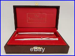 VintageYard-O-Led Sterling Silver 925 M 18K Nib Fountain Pen + Mechanical Pencil