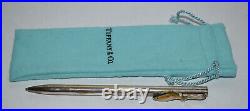 Vintage 1950s 1960s Tiffany & Co Fish Clip Sterling Silver Ballpoint PEN in BOX