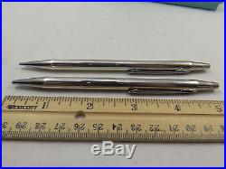 Vintage 1960 TIFFANY 925 STERLING SILVER BALL POINT PEN and PENCIL set. BOXED