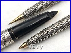 Vintage 1972 Sheaffer Sterling Silver Imperial Fountain Pen Ballpoint Pencil Set
