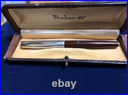 Vintage 1st yr (1940-41) Parker 51 Cordovan Brown Double Jewel Fountain Pen