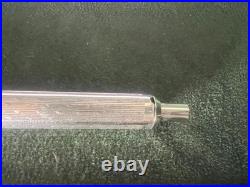 Vintage 925 Solid Silver Guilloché Click Ballpoint Pen