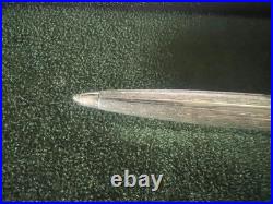 Vintage 925 Solid Silver Guilloché Click Ballpoint Pen