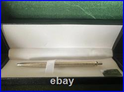Vintage 925 Solid Silver Guilloché Click Ballpoint Pen