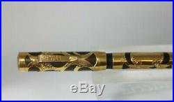 Vintage AA WATERMAN #50 Fountain Pen TWIST FILLER Heath Filigree Overlay 5.7
