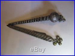 Vintage Antique Sterling Silver Pens (2) Beautiful Ornament Embossed Handmade