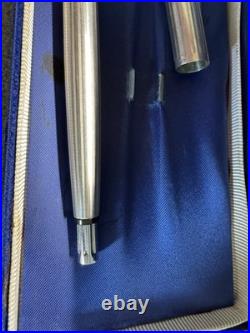 Vintage Aurora 98 Sterling Silver Fountain Pen 14k M (read Description)