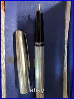 Vintage Aurora 98 Sterling Silver Fountain Pen 14k M (read Description)