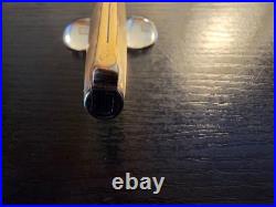 Vintage Aurora Fountain Pen, Sterling Silver 925, Gold plated. Hooded gold nib