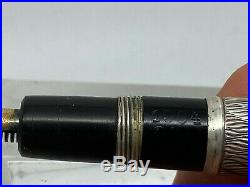 Vintage BARCLAY 1304 Centropen Large 835 Sterling Silver Fountain Pen 14K FLEX