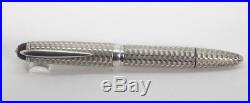 Vintage BARCLAY 1304 Centropen OS Sterling Silver Waves Fountain Pen Working