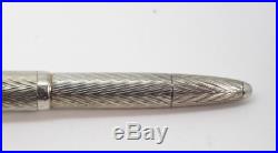 Vintage BARCLAY 1305 Centropen OS Large Sterling Silver Fountain Pen