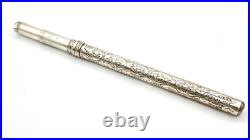 Vintage Birmingham Sterling Silver Pen Holder Made In England Hallmarks For 1910