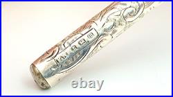 Vintage Birmingham Sterling Silver Pen Holder Made In England Hallmarks For 1910