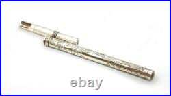 Vintage Birmingham Sterling Silver Pen Holder Made In England Hallmarks For 1910