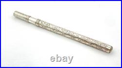 Vintage Birmingham Sterling Silver Pen Holder Made In England Hallmarks For 1910