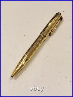 Vintage Bossert & Erhard Barley & Pinstripe Gold Vermeil Sterling Ballpoint Pen