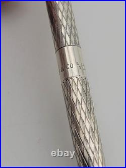 Vintage C 1960's Tiffany & Co Ballpoint Sterling Silver Pen