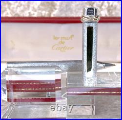 Vintage Cartier Ballpoint Pen Vendome Trinity 925 Sterling Silver with Box Vintage Cartier Ballpoint Pen Vendome Trinity 925 Sterling Silver with Box