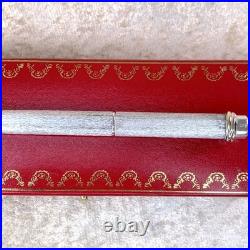 Vintage Cartier Ballpoint Pen Vendome Trinity 925 Sterling Silver with Box