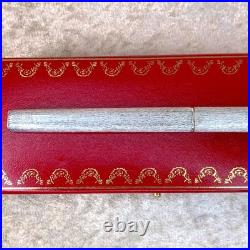 Vintage Cartier Ballpoint Pen Vendome Trinity 925 Sterling Silver with Box
