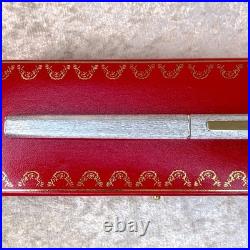 Vintage Cartier Ballpoint Pen Vendome Trinity 925 Sterling Silver with Box