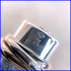 Vintage Cartier Ballpoint Pen Vendome Trinity 925 Sterling Silver with Box