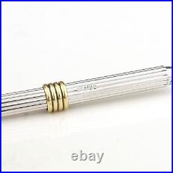 Vintage Christian Dior Cap Type Ballpoint Pen. Solid sterling Silver. 925